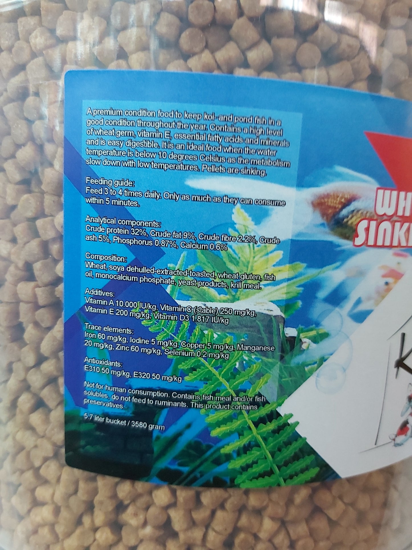 Koi Hut Wheatgerm Sinking Koi Pellets