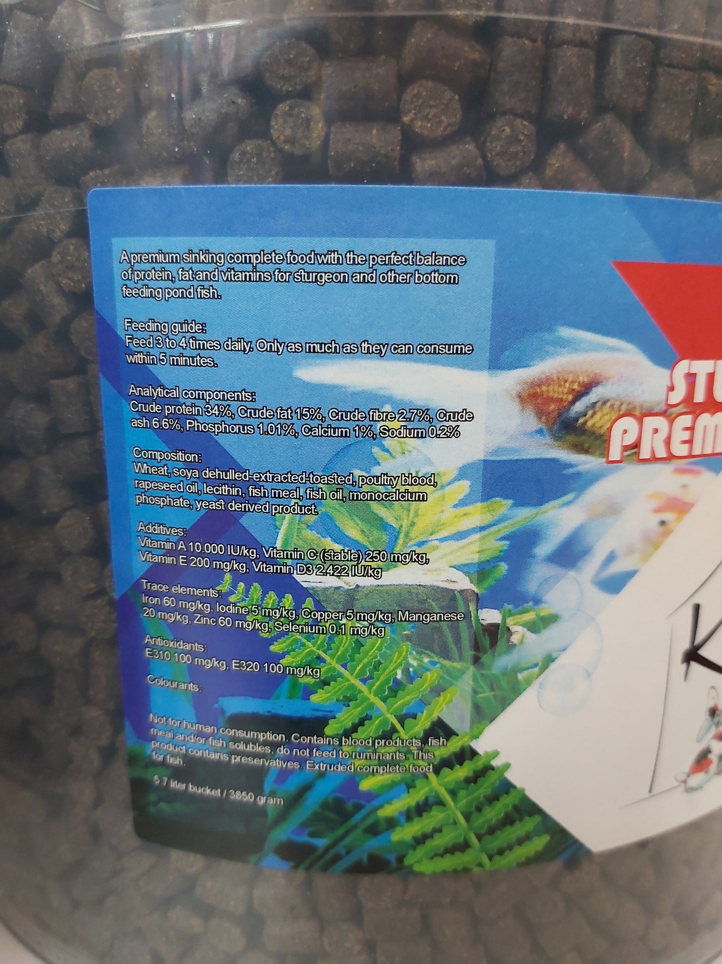 Koi Hut Premium Sturgeon Food