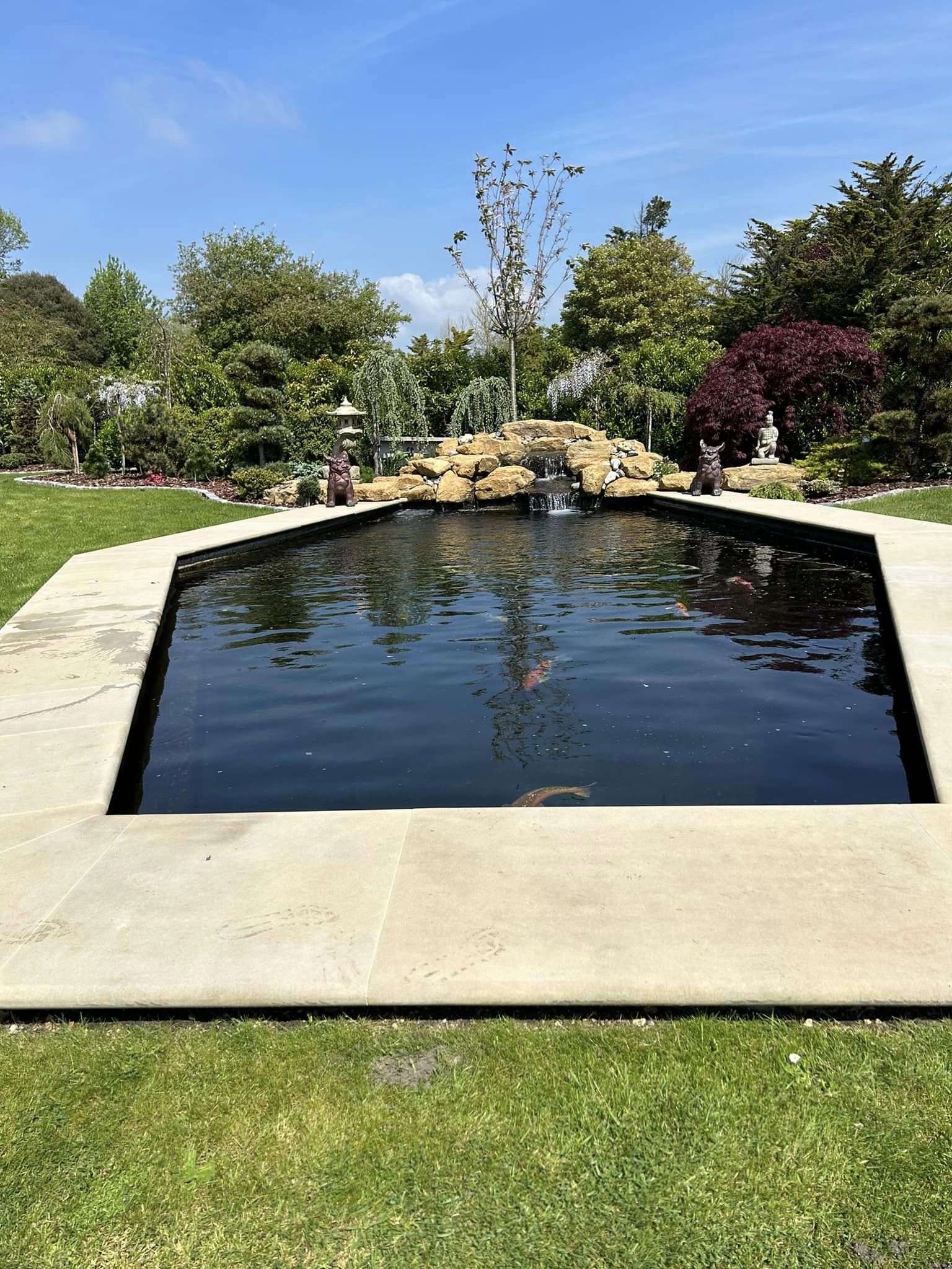 Ground level pond - completed build