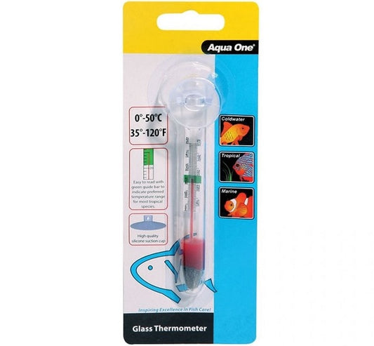 Aqua One Glass Thermometer