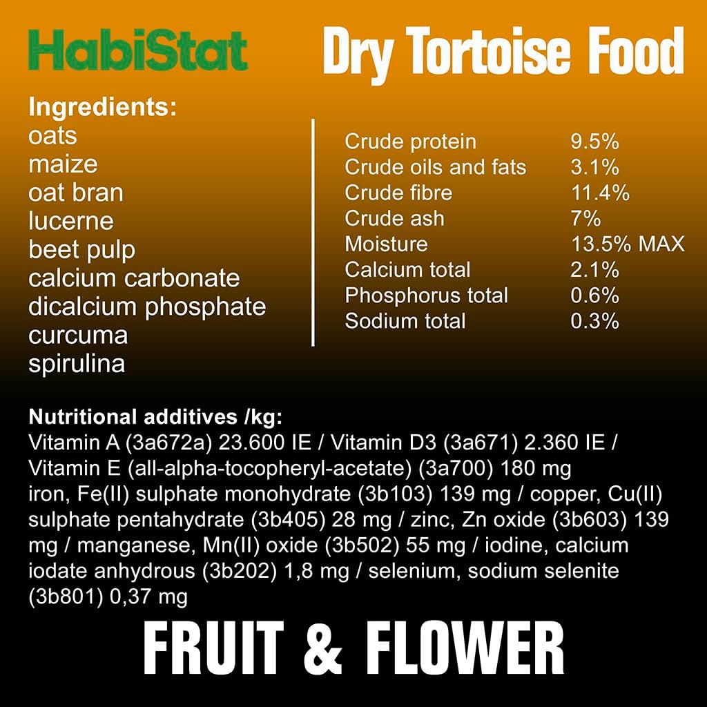 HabiStat Tortoise Food Fruit & Flower