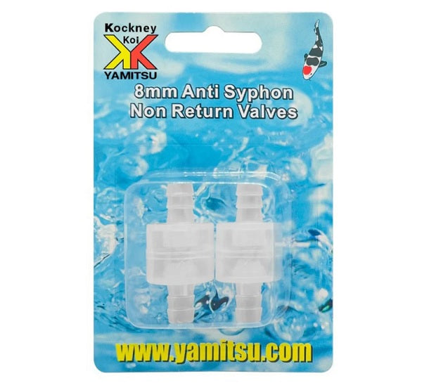 Kockney Koi 8mm Anti Syphon Non Return Valves (2 Pack)